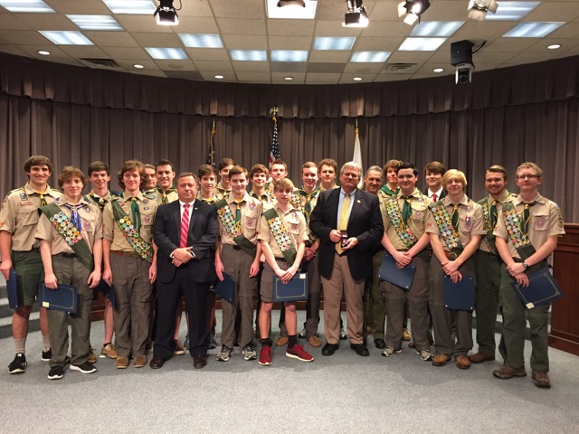 EAGLE SCOUTS HONORED BY COBB COUNTY COMMISSIONERS