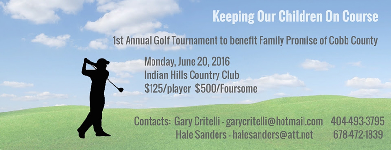 FAMILY PROMISE OF COBB COUNTY ANNOUNCES FIRST ANNUAL GOLF TOURNAMENT