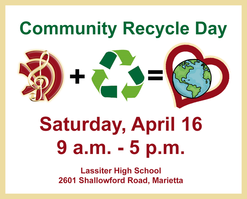 LASSITER BAND BOOSTER ASSOCIATION TO HOST RECYCLE DAY THIS SATURDAY