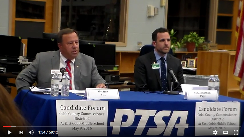 VIDEO OF THE WEEK: COBB COUNTY DISTRICT 2 CANDIDATE FORUM