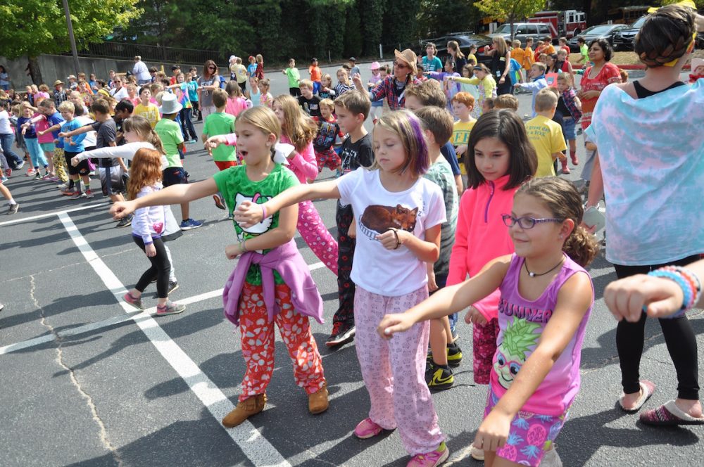 Shallowford Falls Elementary Principals Ride Mechanical Bull EAST COBBER