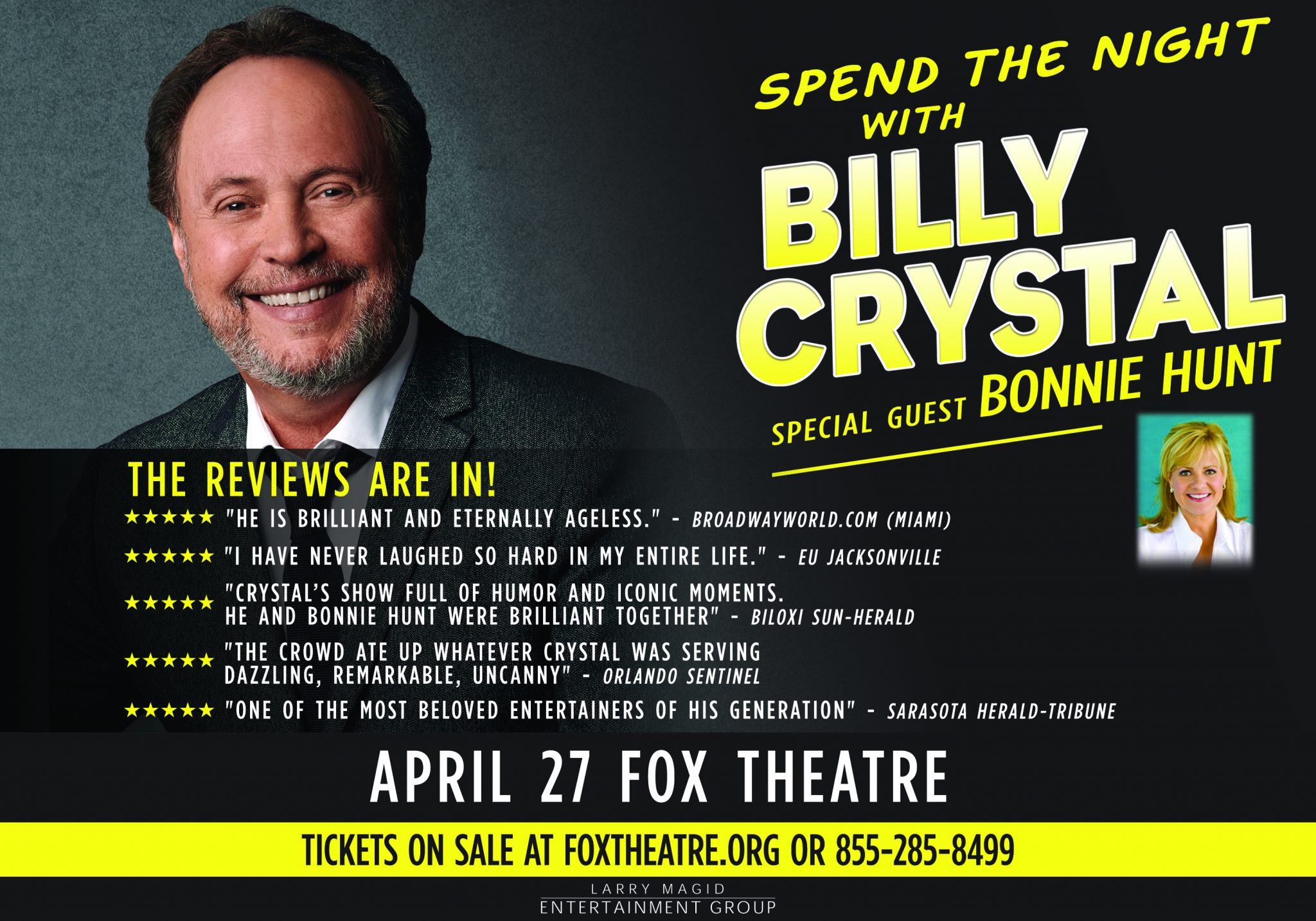Facebook Friday Freebie! Win 2 Tickets to see Billy Crystal at The Fox Theatre!