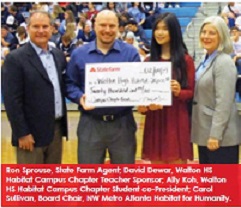 Walton High School Habitat for Humanity Chapter Receives State Farm Grant