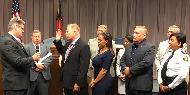 Cobb Appoints and Swears-in New Chief of Police