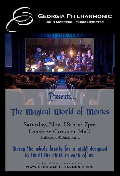 *Facebook Friday Freebie!  Win 4 Tickets to the Georgia Philharmonic Concert: “The Magical World of Movies”!