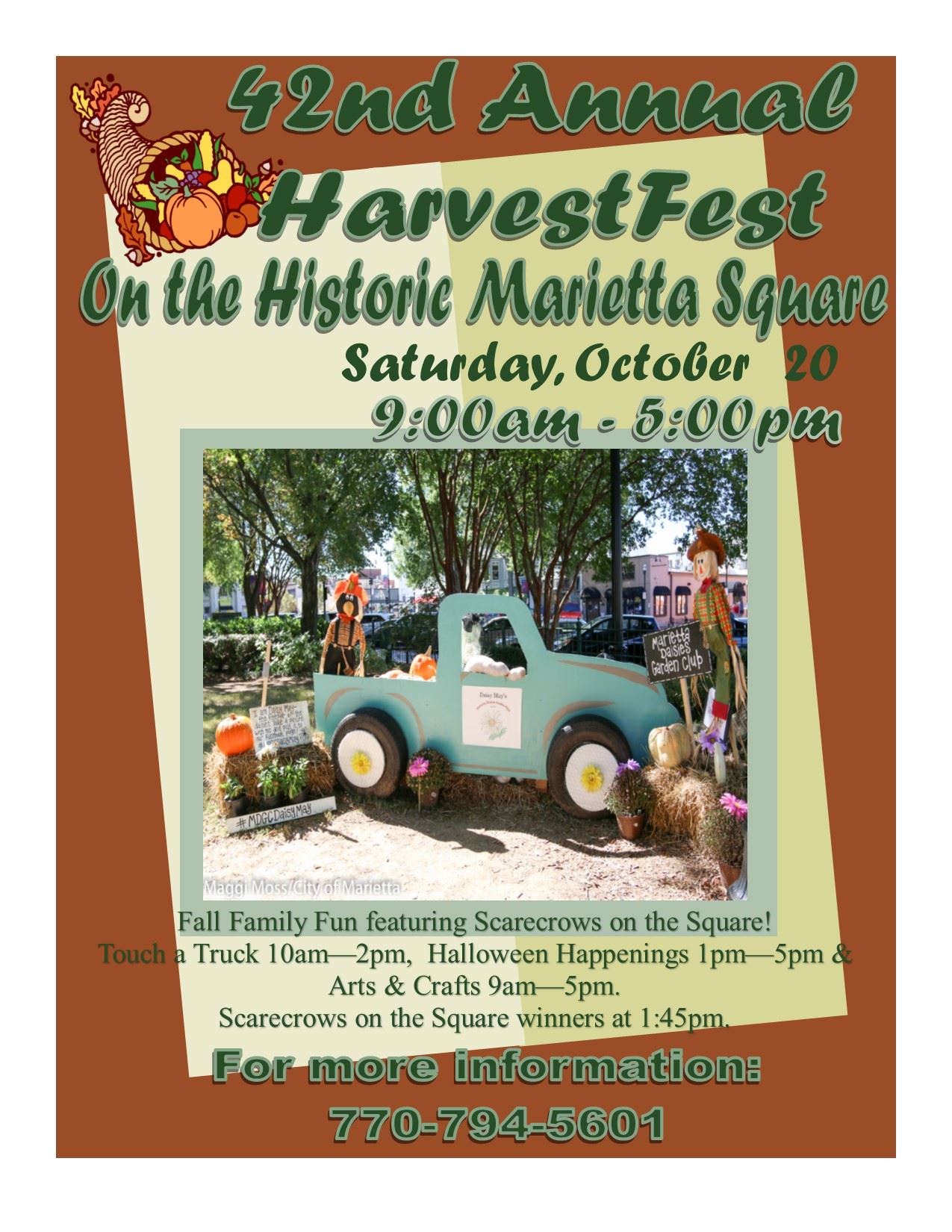 HARVESTFEST, HALLOWEEN HAPPENINGS & SCARECROWS IN THE SQUARE
