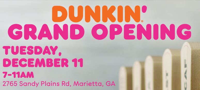 Dunkin’ to Host Grand Opening Celebration for First Next Generation Concept Store in Georgia