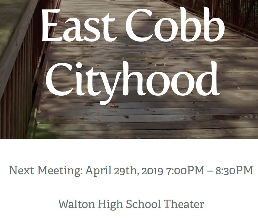 East Cobb Cityhood Meeting