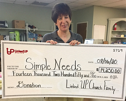SIMPLE NEEDS RECEIVES LARGEST SINGLE DONATION IN ITS 10-YEAR HISTORY