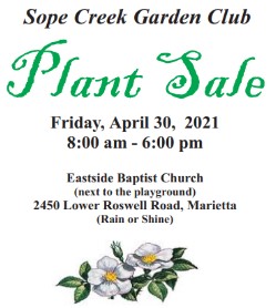 Sope Creek Garden Club Plant Sale 1