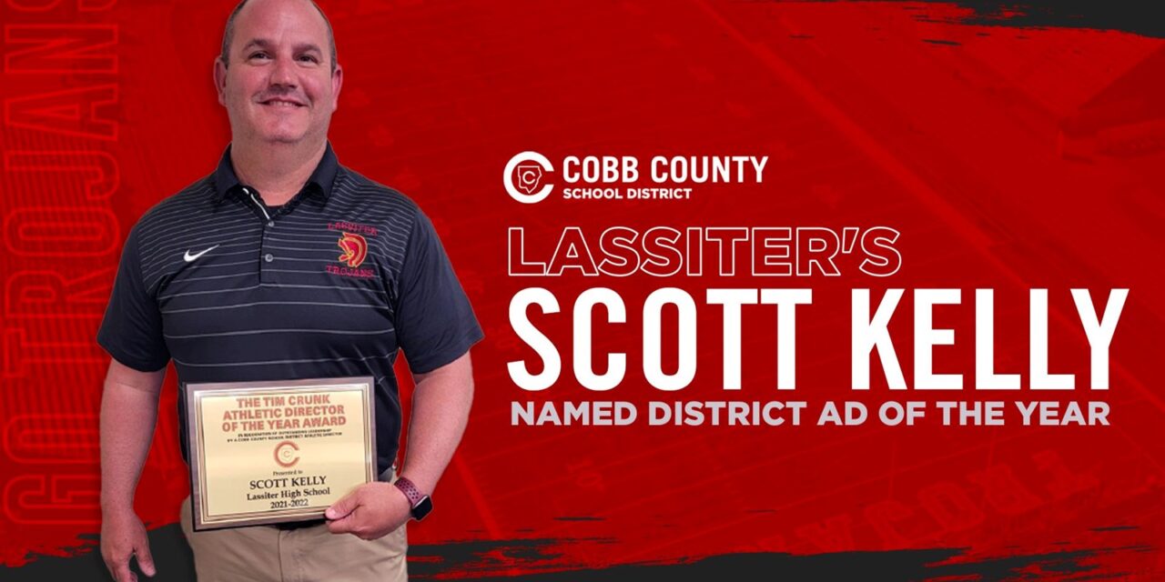 LASSITER’S SCOTT KELLY NAMED COBB’S ATHLETIC DIRECTOR OF THE YEAR 