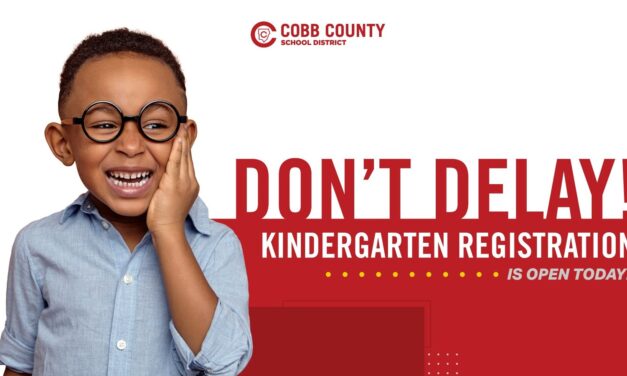 REGISTRATION IS OPEN FOR COBB COUNTY KINDERGARTEN AND 1st GRADE STUDENTS.