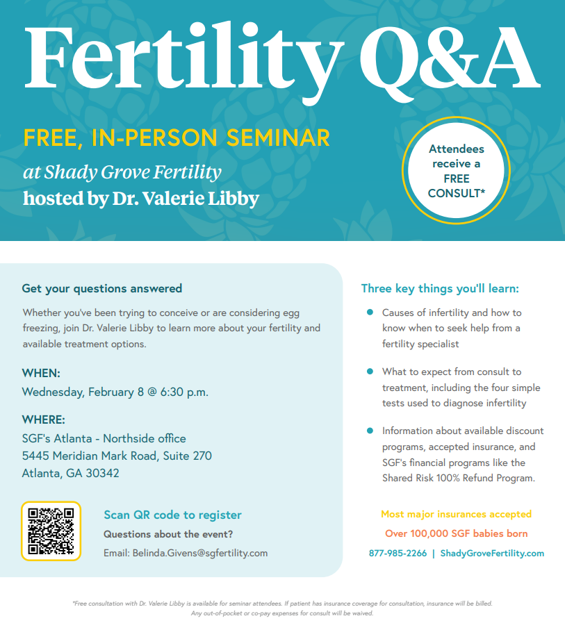 Free Fertility Seminar at Shady Grove Fertility