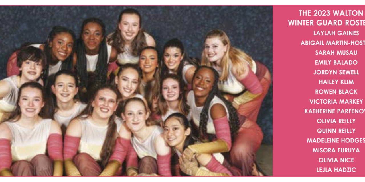 WALTON HS WINTER GUARD  PERFORMS ON THE NATIONAL STAGE
