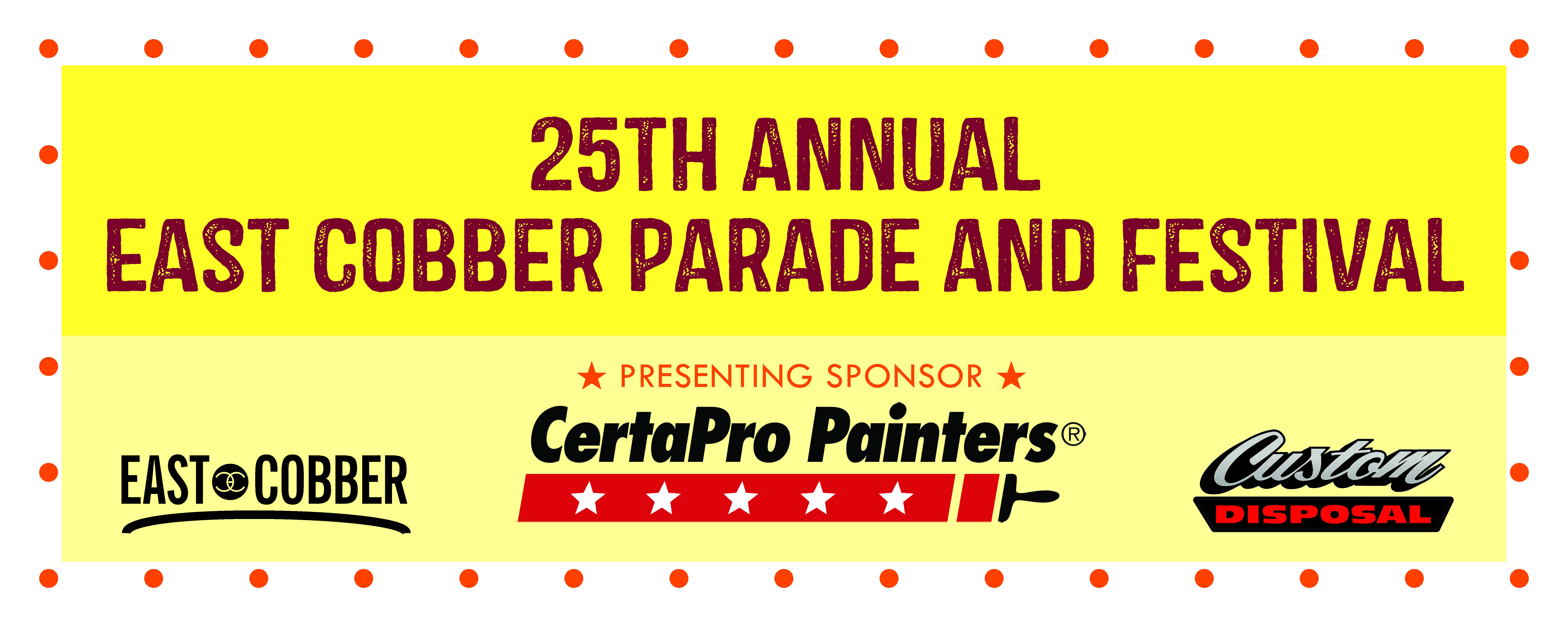 EAST COBBER PARADE AND FESTIVAL IS TOMORROW SEPTEMBER 9TH