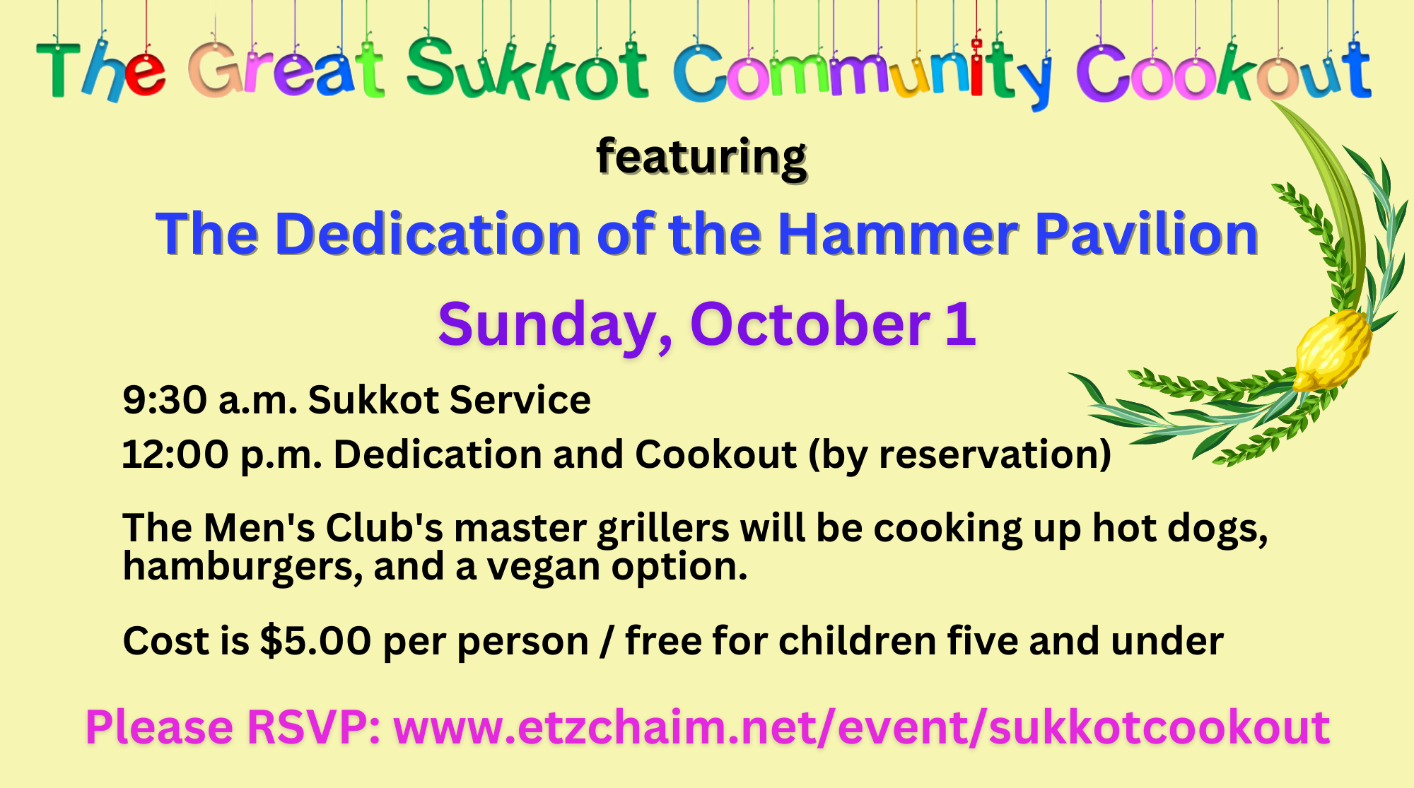 The Great Sukkah Community Cookout