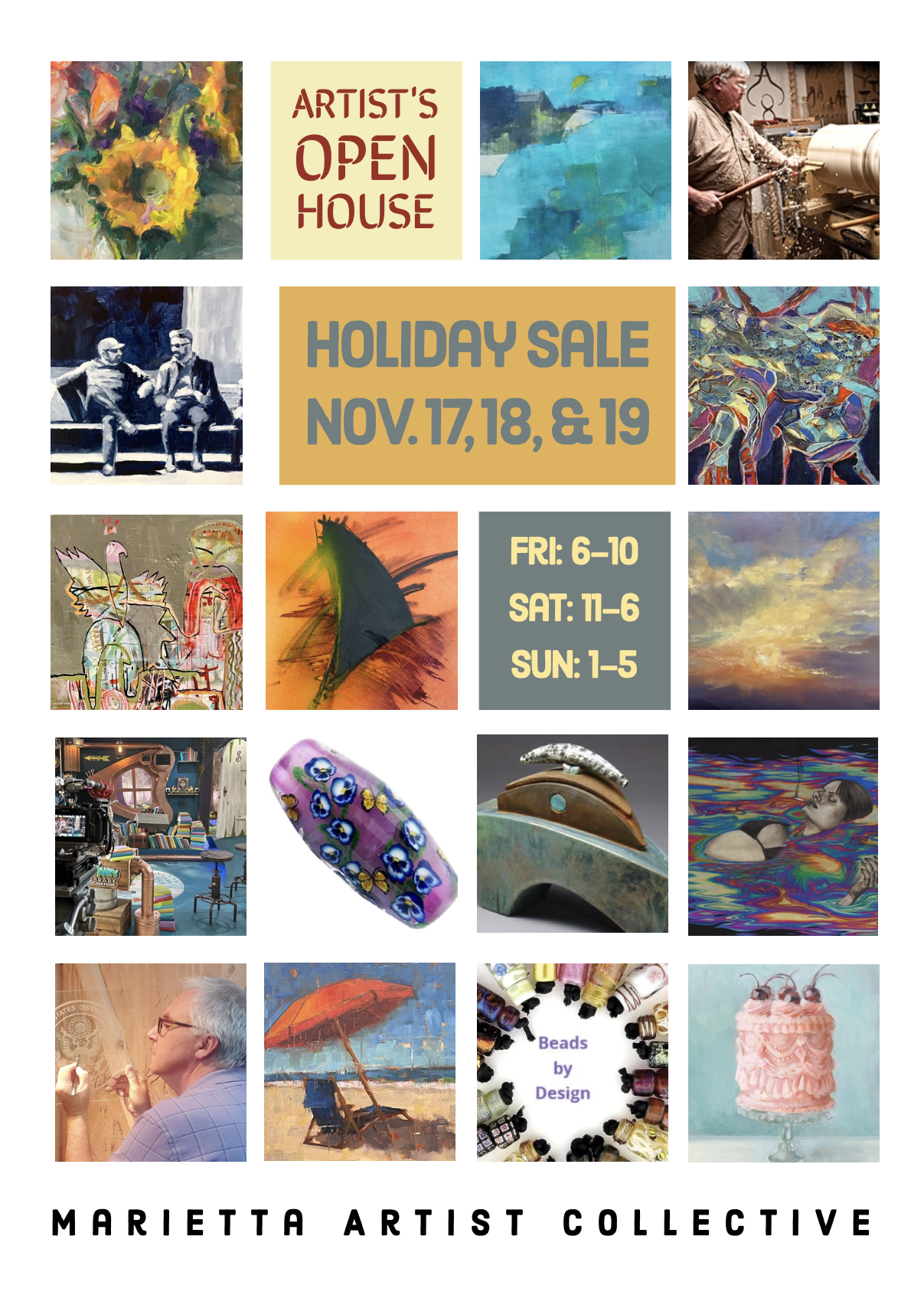 Marietta Artist Collective 3 Day Holiday Open House and Sale