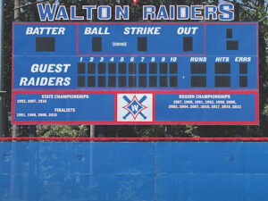 THE WALTON RAIDERS SCORE WITH A NEW BASEBALL FIELD AND FACILITIES 1