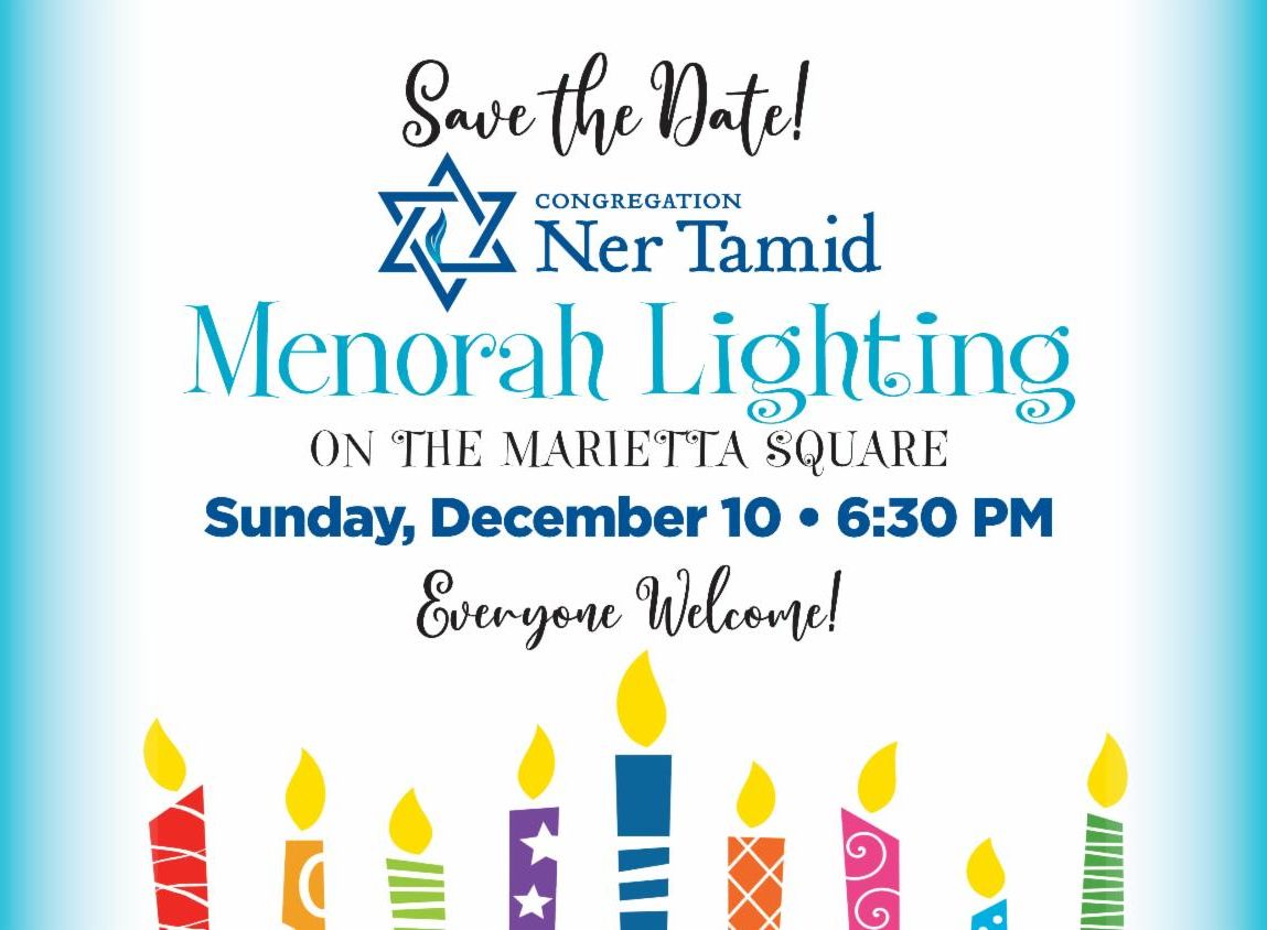 Hanukkah Menorah Lighting in Marietta Square