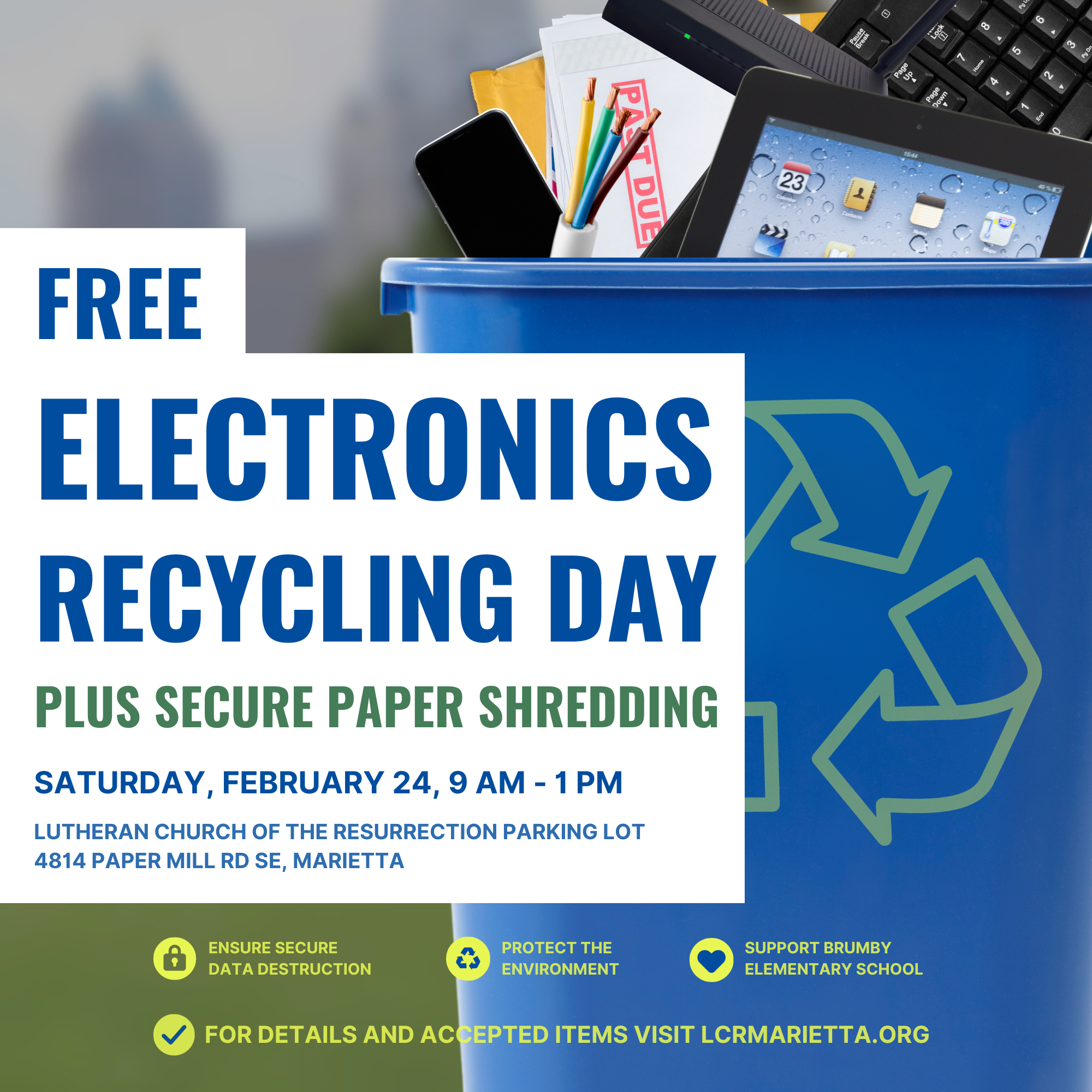 Free Electronics Recycling Event benefiting Brumby Elementary
