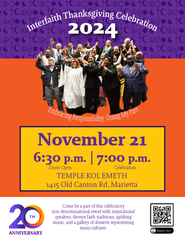20th Annual Interfaith Thanksgiving Celebration