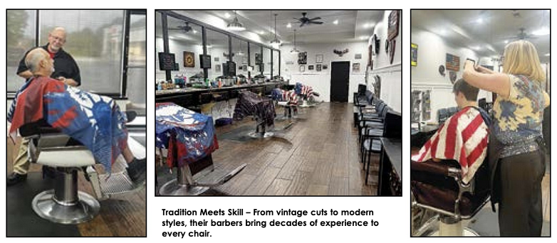 BARKER-JACKSON MASTER BARBERS PROVIDES A TRADITIONAL BARBERSHOP EXPERIENCE