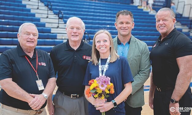 POPE HIGH SCHOOL’S  AMANDA DILLARD CROWNED  COBB TEACHER OF THE YEAR