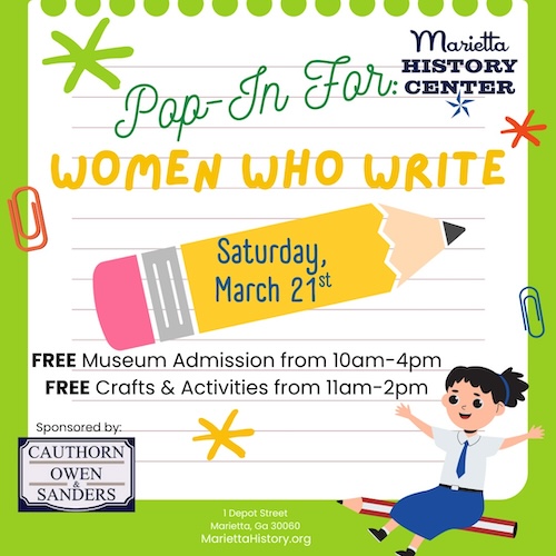 MARCH POP-IN FOR FAMILY FUN: WOMEN WHO WRITE
