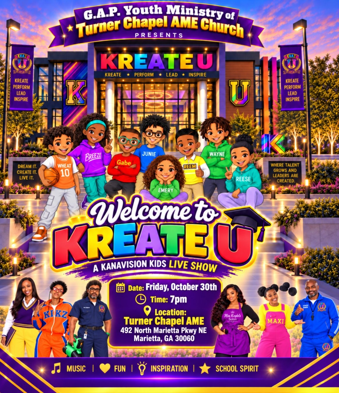 Welcome to Kreate U — KanaVision Kids Live Family Show