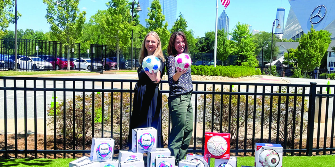 LENOX SQUARE DONATES MORE THAN 50 SOCCER BALLS