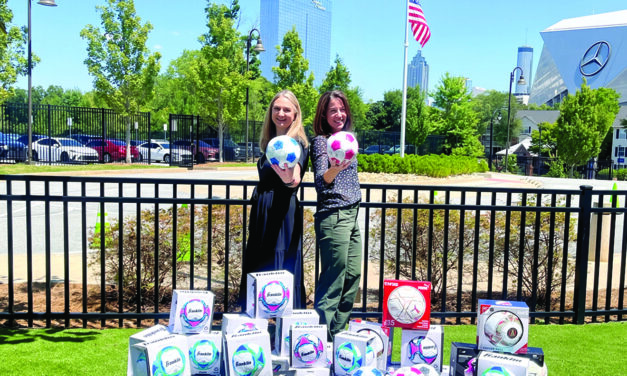 LENOX SQUARE DONATES MORE THAN 50 SOCCER BALLS